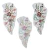 Pegatinas de Tela Bordadas con Cuentas Estereoscópicas Coloridas Forma de Flor Exquisita Decoración DIY Ropa vestido Vestido Bolsos