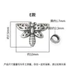 Prata de Lei S925 Retrô Novo Estilo Chinês Bênção Flor de Pêssego Abelha Prata Fivela Botão Fivela de Cauda Fivela de Corda Acessórios de Prata DIY