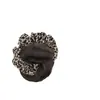 Peluca Moño Pinza de Garra Herramienta de Peinado Moño Estampado Leopardo Accesorio para el Cabello Peluca Esponjosa Natural Transfronteriza Goma para el Cabello