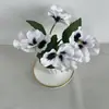 Flores Artificiales Premium Transfronterizas, Plantas en Maceta de Pensamientos, Flores Falsas, Orquídeas Phalaenopsis, Decoración Creativa para el Hogar, Flores de Seda para Bodas, Plantas Verdes al por Mayor