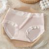 Ropa Interior Trendy Sin Costuras para Mujer, Entrepierna Antibacteriana de Algodón Puro, Estilo Verano Delgado de Seda de Hielo, Bragas para Mujer