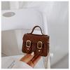 Venta al por mayor de Comercio Exterior 2025 Primavera y Verano Nuevo Estilo Bolso Satchel con Hebilla Magnética Pequeño Fresco Bolso Cambridge Bolso Cruzado Casual con Textura para Mujer Estilo Occidental