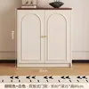 Aparador de madera maciza contra la pared para uso doméstico, mueble de almacenamiento para entrada de gran capacidad, mueble de almacenamiento integrado para entrada