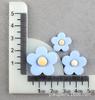 Famoso en internet flor esmerilada diy accesorios de resina flor de cinco pétalos crema material para funda de teléfono móvil agujero zapatos parche DIY
