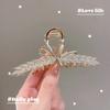 Pinza de Pelo de Clip de Tiburón de Diamantes Completos de Alta Gama para Primavera y Verano de Mujer Pinza Grande Pinza para el Pelo Elegante Tocado