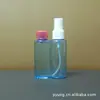 Garrafa pet plana de 50ml, garrafa de ombro redondo, garrafa de ombro quadrado, garrafa com tampa comum, frasco spray