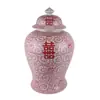 Jarra General de Cerámica Esmaltada de Colores Jingdezhen, Decoración Nueva de Estilo Chino para Sala de Estar y Entrada, Jarrón de Estilo Antiguo, Recipiente para Té para el Hogar