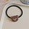 Oso de Dibujos Animados Goma Elástica Alta para el Cabello Cuerda de Resina para el Cabello Banda de Goma Accesorio para el Cabello Goma Dulce y Linda para el Cabello Anillo para el Cabello Tocado