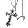Tendencia explosiones Joker personalidad moda suéter cadena pareja accesorios nicho hombres collar mujer titanio acero joyería al por mayor