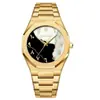 Comercio Exterior Al Por Mayor Transfronterizo Reloj Mecánico de Imitación para Hombre Reloj Impermeable Esfera Árabe Reloj de Cuarzo de Aleación de Gama Alta