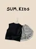 Conjunto de Verano sin Mangas para Niños 2026 Nuevo Estilo Coreano para Niños Pequeños, Conjunto de Dos Piezas Delgado de Verano para Niños, Moderno y con Estilo