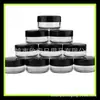 Frasco de creme de camada única de 10g Frasco de creme de boca larga PS Frasco de máscara capilar Material de embalagem cosmética Frasco vazio Frasco de pó de glitter para nail art