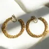 Pinzas para Orejas de Metal Plateado en Espiral Europeas y Americanas de Lujo Ligero Personalizadas Sin Perforación, Pendientes Giratorios de Moda para Celebridades de Internet