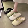 Chinelos Baotou de Verão 2024 Femininos Celebridade da Internet Ins Estilo Preguiçoso Confortável Doce Estilo Fada Sandálias Casuais