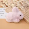 Nuevo Conejo de Jade Peluche Tejido Colgante Muñeca Broche DIY Material Sombrero Guantes Pasador Colgante Accesorios Mayoreo