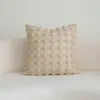 Almofada Lateral Larga Bege com Arco Almofada de Cintura Vento Silencioso Capa de Almofada Almofada de Sofá Capa de Almofada para Quarto Modelo de Hotel