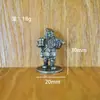 Retro Antiguo Cobre Blanco Puro Mazmorra Enano Soldado Soldado Modelo Hecho a Mano Juego de Mesa Pieza de Ajedrez Adornos Juguete Regalo