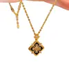 Collar de Flor de Peonía Negra y Roja Serie Wanxiang para Mujer Diseño de Nicho Ins Moda Cadena para Clavícula Colgante Versátil de Gama Alta