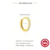 Venta Caliente Pendientes Aro Redondos Clásicos de Plata de Ley S925 Incrustados con Diamantes Joyería para Orejas Estilo Básico de Venta Caliente Transfronteriza Europea y Americana Pendientes de Botón para Mujeres