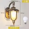 Luminária de Parede Externa Solar Lâmpada de Pátio Rústica Lâmpada de Parede Externa Villa Lâmpada de Parede Super Brilhante Lâmpada de Escada de Casa Varanda Sala de Sol