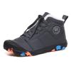 Venta al por mayor transfronteriza otoño e invierno nuevos zapatos de algodón para niños botas de nieve de caña alta para exteriores cálidos forro polar camuflaje fondo una generación de cabello