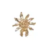 Elementos de Lujo Ligero, Gemelos de Aleación de Moda, Decoraciones de Botones de Traje de Sol y Estrella, Exquisitos Accesorios de Moda para Cuello