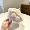 Boina para Niña Bebé Primavera Otoño Invierno Estilo Coreano Moda Tejido Lana Sombrero de Pintor para Bebé Niño Pequeño Niña