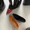 Zapatos de Mujer de Piel de Oveja con Boca Baja y Tacón Grueso, Novedades Primavera 2026, Piel Genuina por Dentro y por Fuera, Zapatos de Mujer de Tacón Medio Desgastados