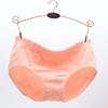 Braguitas de algodón Lycra de color liso Mo Wendi sin costuras transfronterizas para niña, ropa interior de cintura media de fibra de bambú de alta elasticidad para mujer postparto