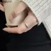 Anillo de Plata Pura S999 Como Desees, Anillo Simple de Plata Trenzado en Forma de Frijol, Diseño de Nicho, Estilo Fresco, Anillo Personalizado para Mujer
