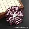 Parches de Tela de Flor de Cinco Pétalos Estilo Fresco y Dulce, Accesorios para el Cabello DIY Hechos a Mano, Flores de Pedrería Coloridas de Lujo Ligero, Accesorios para Ropa
