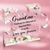 Rompecabezas Transfronterizo de Nuevo Producto Acrílico Transparente Inglés Día de la Madre Día de San Valentín Regalo para Hija Manualidades de Escritorio Rompecabezas