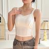 Moda beleza alça de costas alça de vestido alça de sutiã sutiã peito uso externo blusa à prova de caminhada roupa íntima esportiva feminina sexy peito envolto