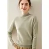 Suéter de cachemira de cuello alto para mujer, suéter clásico de moda, camisa holgada y cálida, otoño e invierno, nuevo