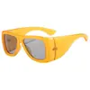 Óculos de Sol Novos Estilo 2026 Exagerados de Aba Larga Moda Hip-Hop Personalidade Tendência Cool Óculos de Sol Retro Futuristas Óculos de Proteção Solar