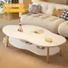 Mesa de Centro para Sala de Estar, Adecuada para Apartamentos Pequeños, Estilo Moderno Simple, Alquiler de Dormitorio, Mesa Baja, Mesa de Té para Balcón, Mesa Pequeña Simple