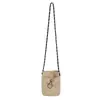 Nova bolsa de celular estilo minimalista para meninas, japonesa e coreana, tecido de nylon leve, porta-moedas, cordão, versátil, ombro único, transversal, bolsa pequena