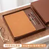 Cuadernos con Logo Personalizado, Piel de Oveja, Cuadernos de Reuniones de Oficina de Negocios de Gama Alta, Cuadernos Hechos a Medida