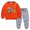 Nova Coleção Primavera e Outono 2026 Roupas Infantis Transfronteiriças Desenho Animado Conjunto de Duas Peças Roupa de Algodão com Manga Longa para Bebê