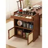 Armario para té, armario de almacenamiento para juego de té, armario de té para oficina, estante, pequeño estante de exhibición antiguo, armario de té, mueble lateral para mesa de té