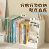Caja de Almacenamiento de Libros de Escritorio Soporte para Libros Estantería Papelería de Escritorio Portalápices Mesa de Estudio para Niñas Estante de Almacenamiento para Estudiantes