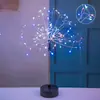Luces de Fuegos Artificiales, Luces Decorativas para Interiores y Exteriores, Luces de Cable de Cobre a Pilas, Lámparas de Mesa de Diente de León Estrellado, Luces Nocturnas, Venta al por Mayor por Fabricante