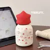 Nueva Taza Termo de Dibujos Animados con Diseño de Estrellas, Linda y Femenina, Adecuada para Uso en el Campus, Compacta y Portátil, Exquisita Taza Termo para Beber Directamente, Estilo Ins
