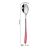 Acero inoxidable 304 estilo coreano cuchara cuchara de postre Tenedor café mango largo cuchara para mezclar vajilla occidental creativa se puede imprimir logo