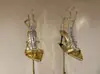 Sandálias de Salto Agulha Abertas com Strass para Mulheres, Design Elegante de Espinha de Peixe Tridimensional, 26 Anos, Espanholas, com Toque de Luxo Leve e Sofisticação