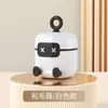 Quitapelusas Lavable Robot de Dibujos Animados Cepillo Rodillo Portátil Limpieza de Ropa del Hogar Pelo de Mascota Rodillo para Pelo de Gato