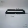 Manija de Puerta de Plástico Manija de Puerta Montada en Superficie Negra Cuadrada con Forma de Arco Industrial para Maleta Cajón Gabinete Manija para Tabla de Cortar