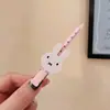 Clip para el Cabello de Conejo Miffy Lindo de Dibujos Animados Japoneses Súper Lindo Dulce Femenino Clip para Flequillo Versátil Clip Único Sin Costuras Clip Lateral