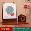 Calendário 2027 Ano do Carneiro, porta-canetas de madeira, calendário mensal, calendário de mesa multifuncional, calendário de mesa estilo vintage, personalização de logotipo disponível