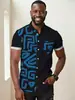 Comercio exterior de Amazon Europa y Estados Unidos 2025 nueva moda casual alta calidad estampado camisa de manga corta para hombre